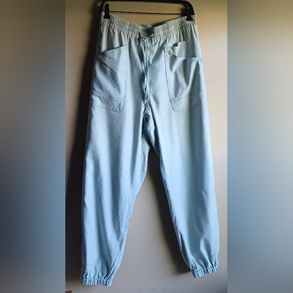 Sundance Pale Blue Elastic Waist Jogger Pants